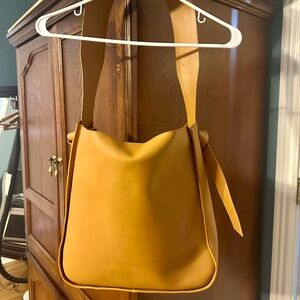 ABLE ADDISON KNOTTED TOTE BAG  Tan Shoulder Bag